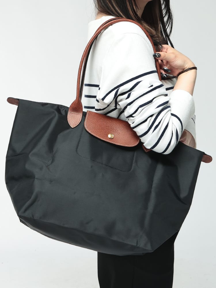 Longchamp (ロンシャン) レディース トートバッグ リサイクルキャンバス ショッピングバッグ ル プリアージュ オリジナル L LC1899089