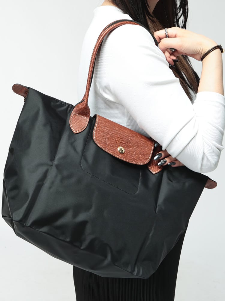 Longchamp (ロンシャン) レディース トートバッグ リサイクルキャンバス ショッピングバッグ ル プリアージュ オリジナル M LC2605089