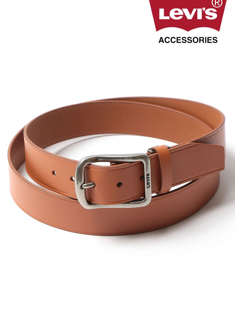 大きいサイズ メンズ LEVI'S (リーバイス) 牛革 ピンバックル ベルト