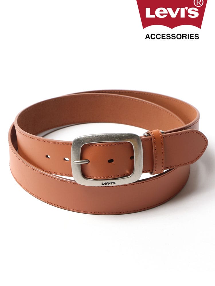 大きいサイズ メンズ LEVI'S (リーバイス) 牛革 ピンバックル ベルト (3824200004)