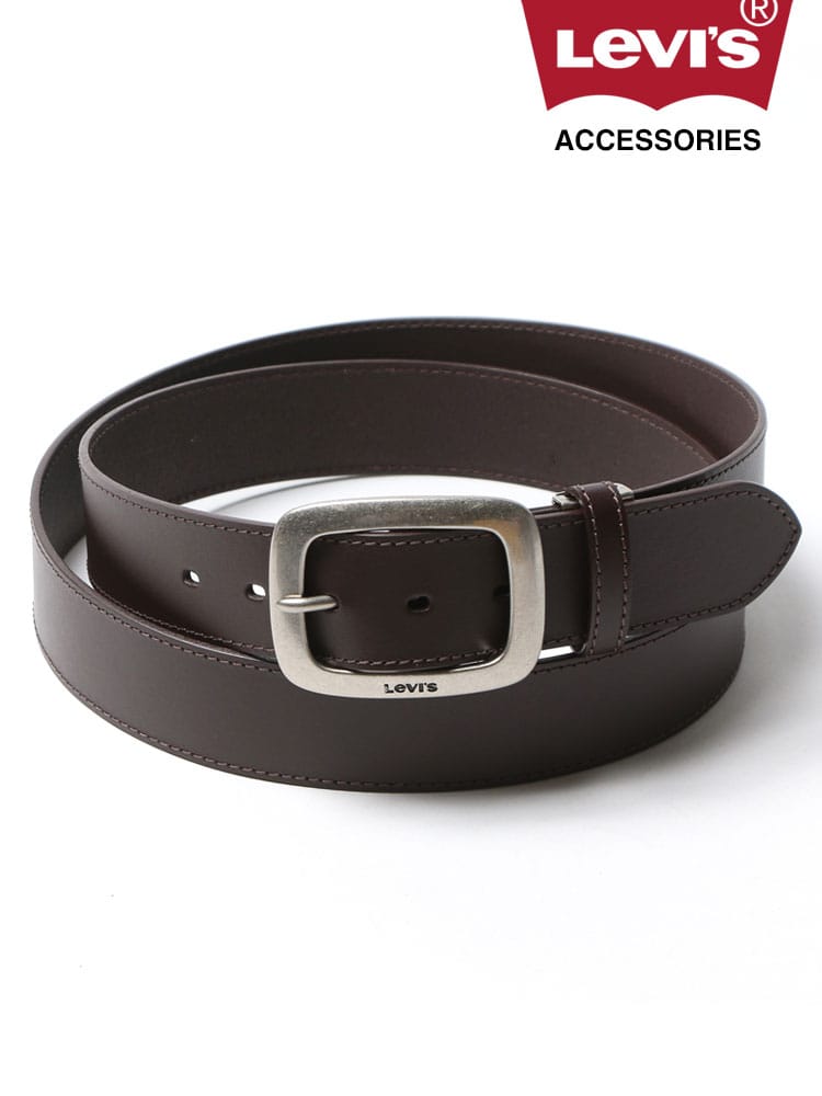 大きいサイズ メンズ LEVI'S (リーバイス) 牛革 ピンバックル ベルト (3824200004)