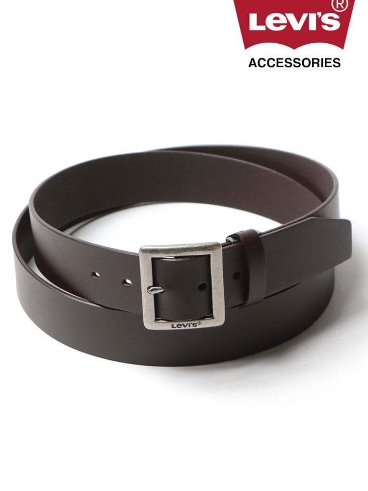 大きいサイズ メンズ LEVI'S (リーバイス) 牛革 ピンバックル ギャルソンベルト