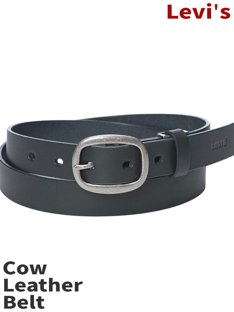Levi's (リーバイス) レザーベルト 細幅 シンプル 牛革 本革 15516993