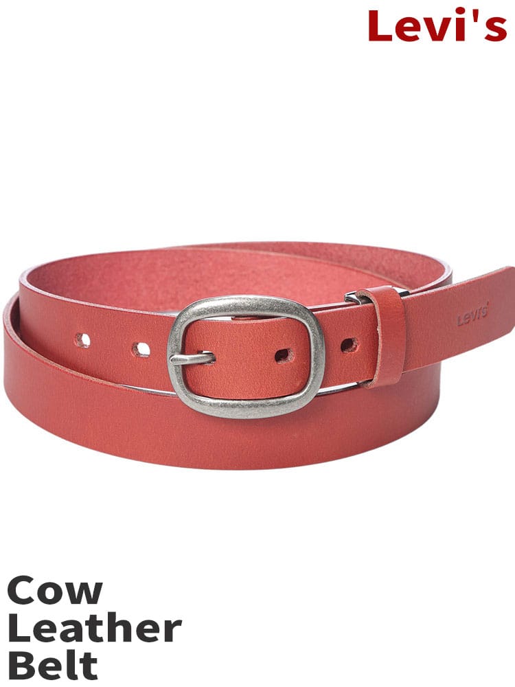 Levi's (リーバイス) レザーベルト 細幅 シンプル 牛革 本革 15516993