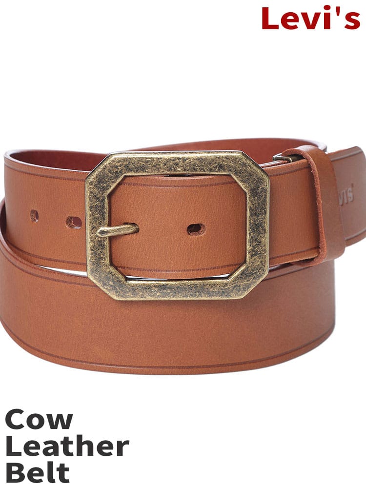 Levi's (リーバイス) レザーベルト 念引き カラーベルト 牛革 本革 15117000