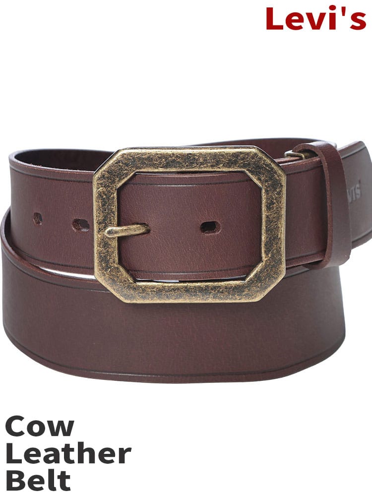 Levi's (リーバイス) レザーベルト 念引き カラーベルト 牛革 本革 15117000
