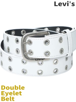 Levi's (リーバイス) ダブルアイレット ベルト 合皮 18516911
