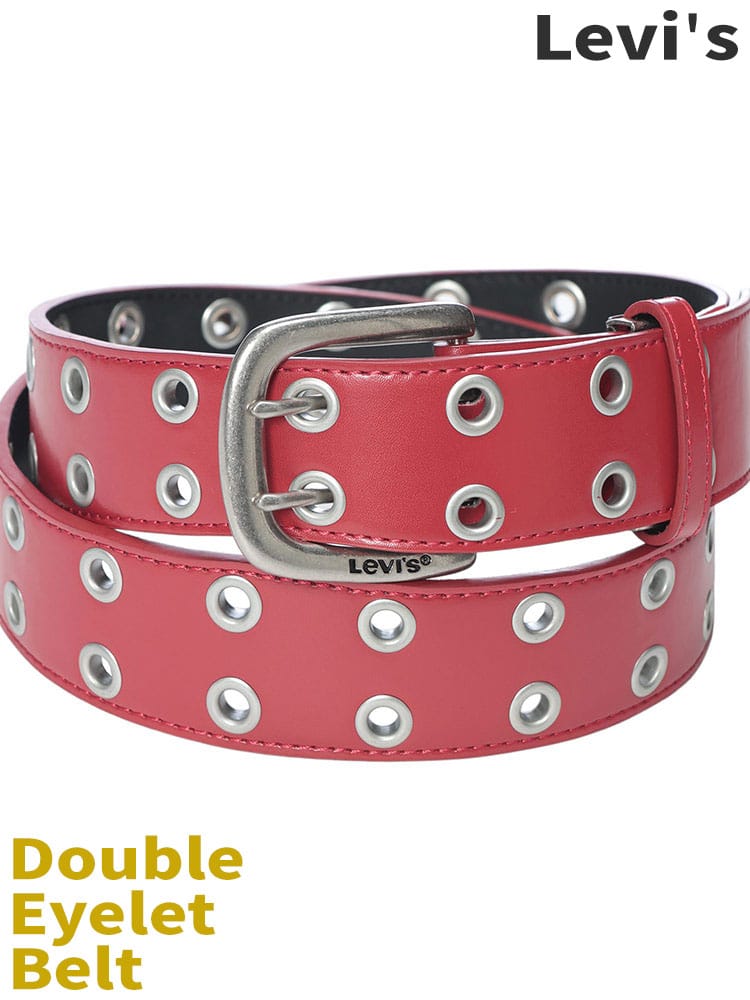 Levi's (リーバイス) ダブルアイレット ベルト 合皮 18516911
