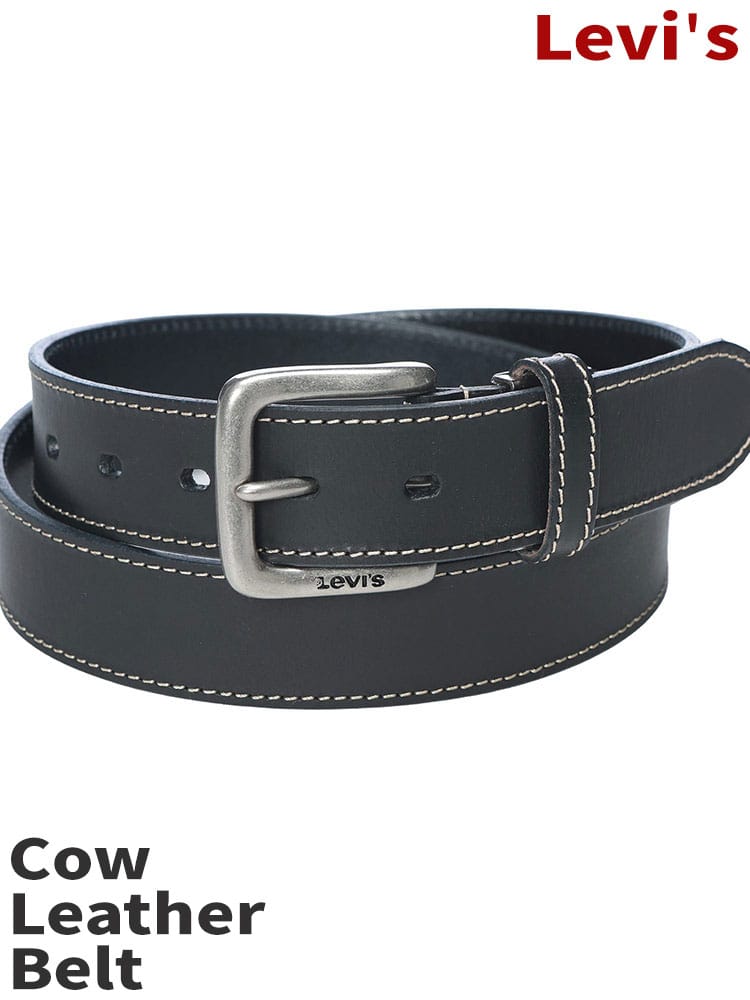 Levi's (リーバイス) ステッチ レザーベルト 本革 牛革 15116604