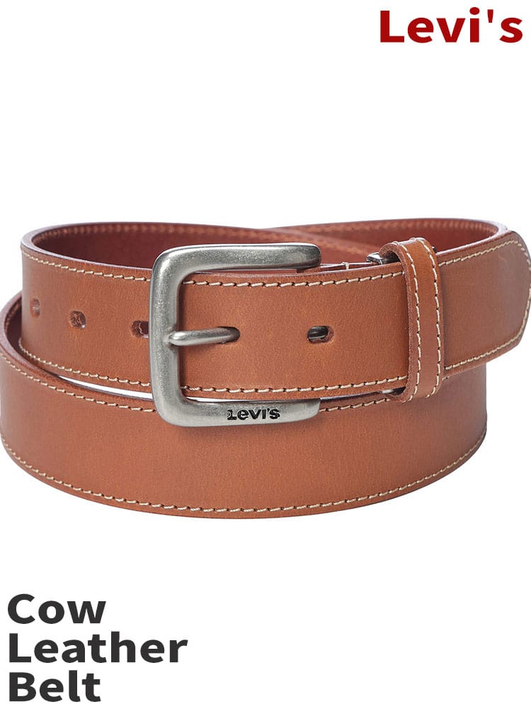 Levi's (リーバイス) ステッチ レザーベルト 本革 牛革 15116604