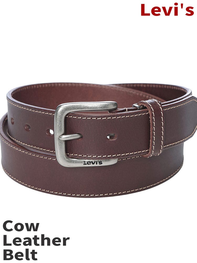 Levi's (リーバイス) ステッチ レザーベルト 本革 牛革 15116604