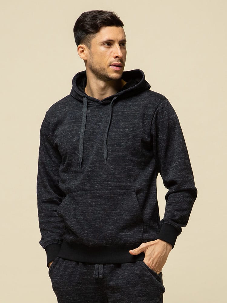 4Makes (フォーメイクス) 裏シャギー ストレッチ 静電防止 プルオーバー 長袖 パーカー