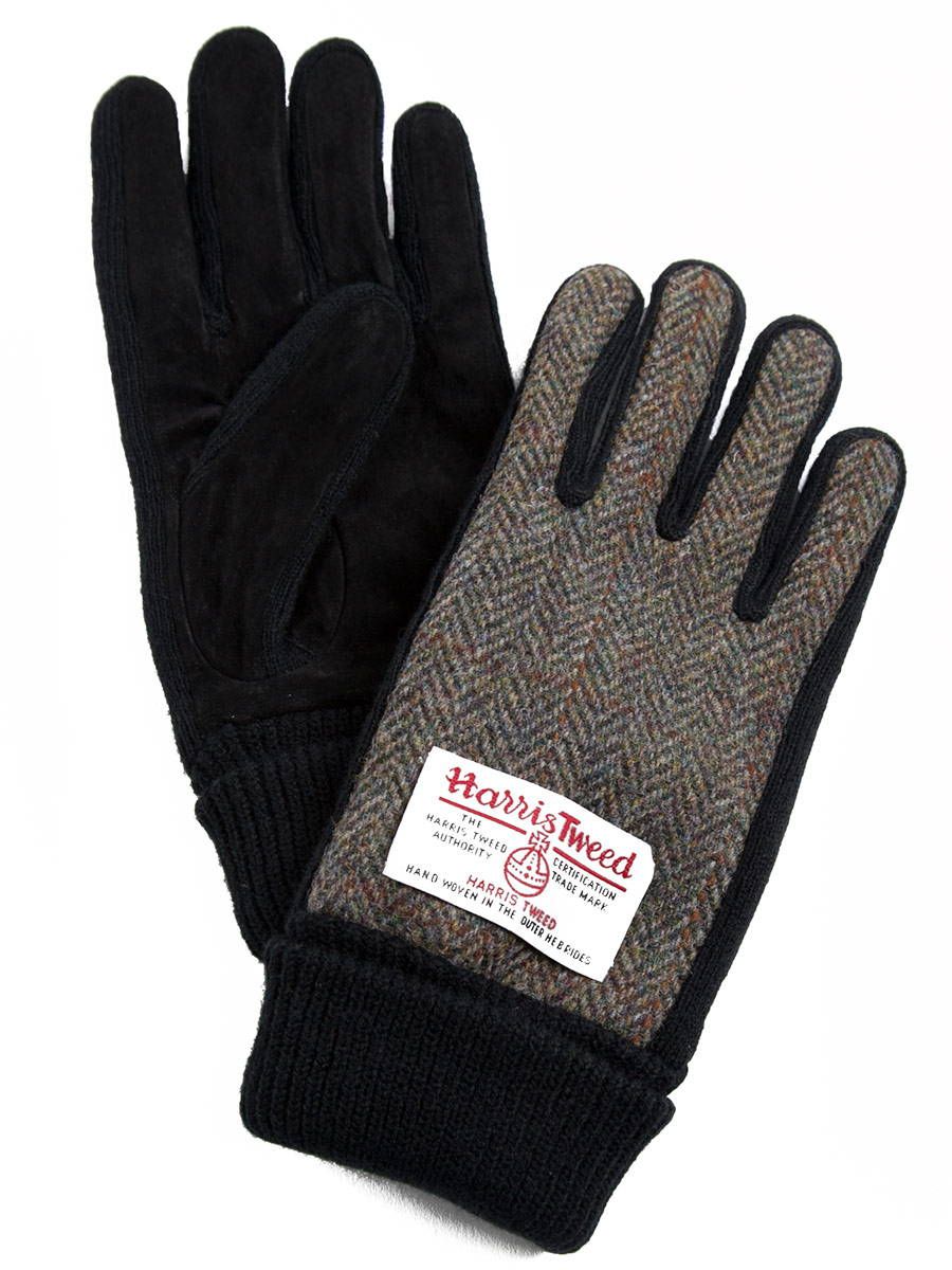 HarrisTweed (ハリスツイード) ヘリンボーン ウール 手袋