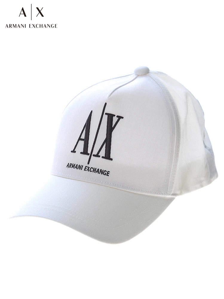 【オンラインストア限定】 ARMANI EXCHANGE アルマーニ エクスチェンジ メンズ コットン ロゴ 刺繍 キャップ 帽子 AE954047CC811