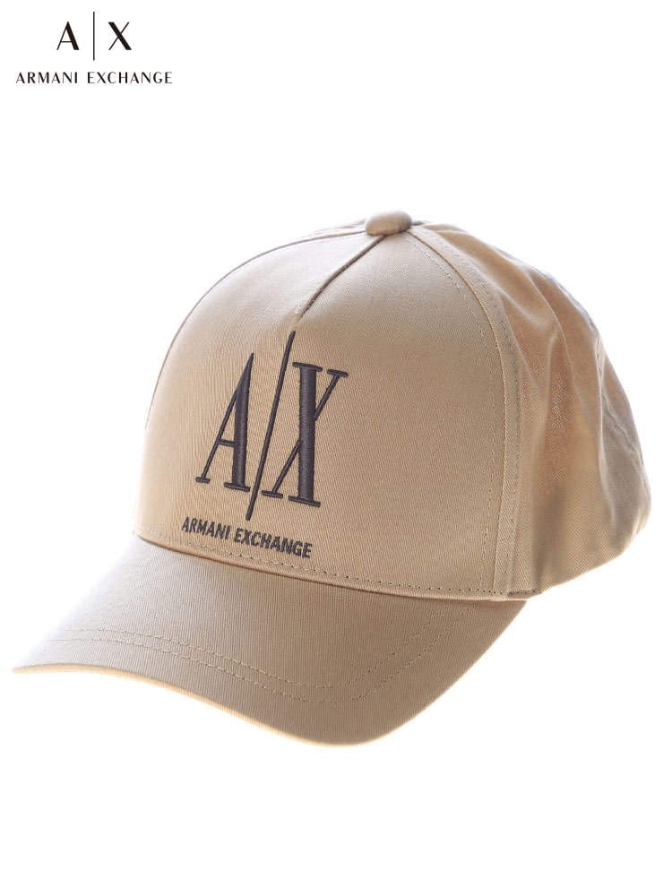 【オンラインストア限定】 ARMANI EXCHANGE アルマーニ エクスチェンジ メンズ コットン ロゴ 刺繍 キャップ 帽子 AE954047CC811