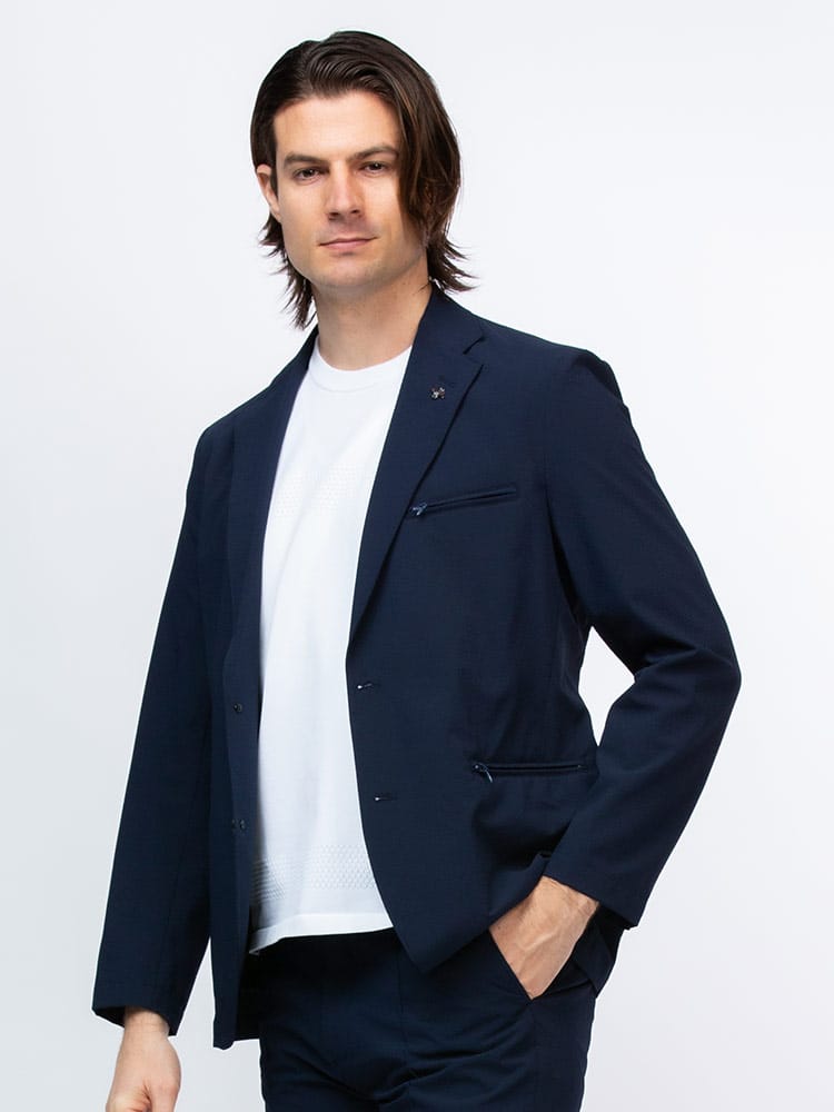 G-STAGE (ジーステージ) 春夏 マイクロサッカー地 ストレッチ シングル ジャケット