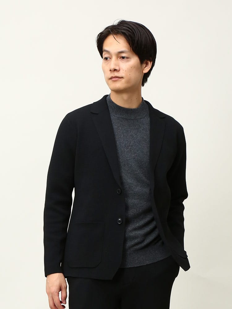 在庫処分 返品交換不可 SARTORIA DEL GROSSO (サルトリアデルグロッソ) ストレッチ ミラノリブ シングル ジャケット  セットアップ対応 入学 卒業 行事 イベント