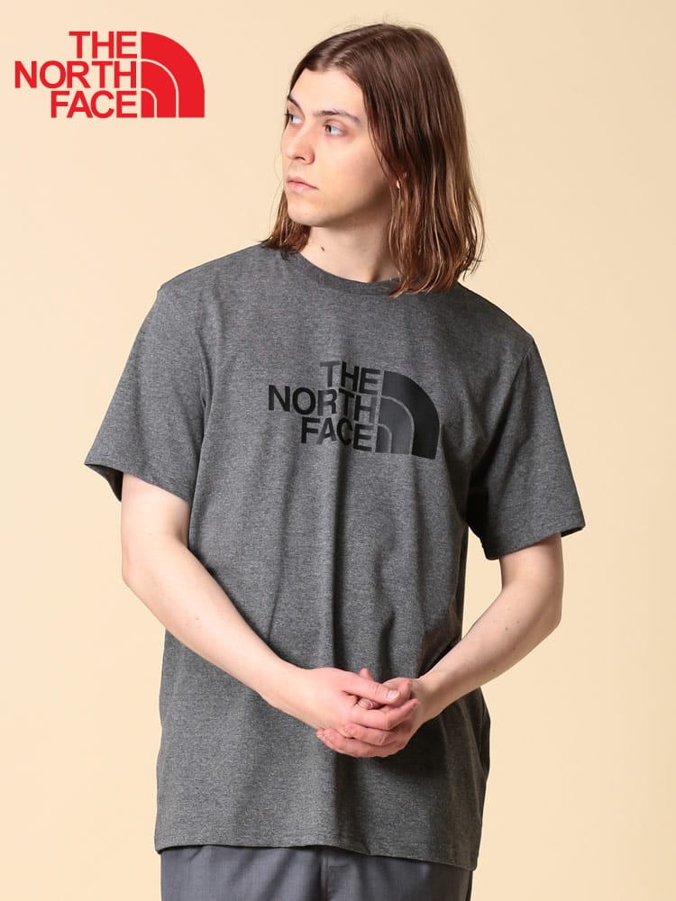 ノースフェイス Tシャツ メンズ THE NORTH FACE 綿100％ 迷彩ロゴプリント クルーネック 半袖 EASY TEE NF2TX3