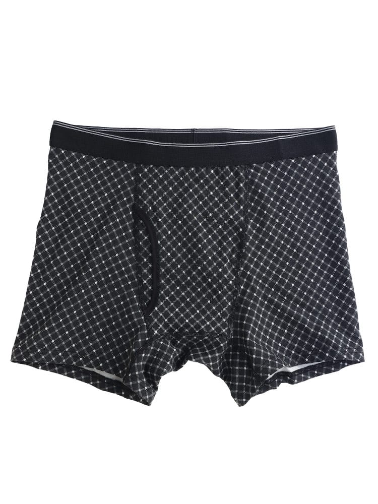 大きいサイズ メンズ B＆T CLUB ビーアンドティークラブ チェック柄 前開き ボクサーパンツ 3L 4L 5L 6L