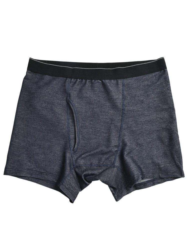 ボクサーパンツ メンズ 大きいサイズ 綿混 無地 前開き パンツ B＆T CLUB ビーアンドティークラブ
