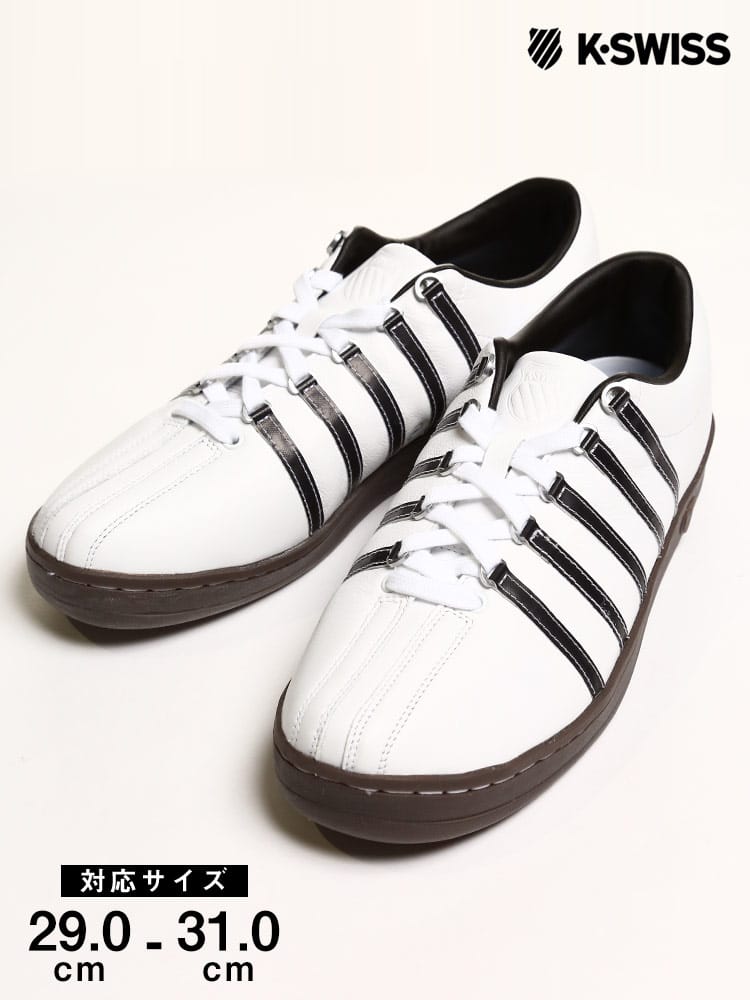大きいサイズ メンズ K-SWISS (ケースイス) レザー 5本ライン ローカットスニーカー CLASSIC 88