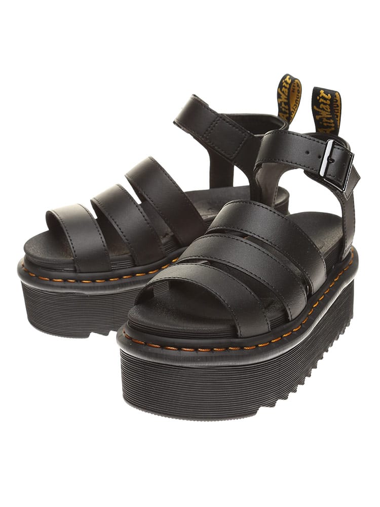 Dr.Martens (ドクターマーチン) レザー ストラップ 厚底サンダル BLAIRE QUAD DML27296001 レディース