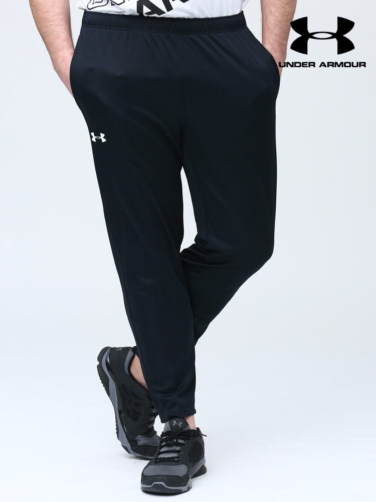 大きいサイズ メンズ UNDER ARMOUR (アンダーアーマー) 日本規格 LOOSE ワンポイント ロングパンツ TS WARM-UP PANTS