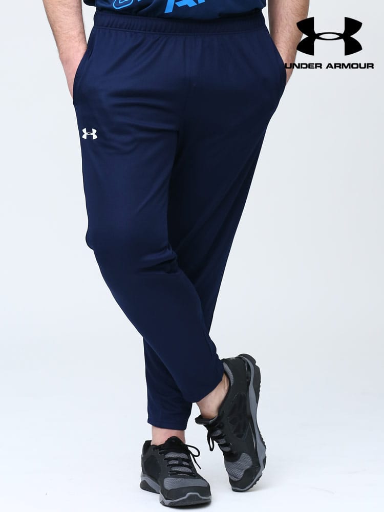 大きいサイズ メンズ UNDER ARMOUR (アンダーアーマー) 日本規格 LOOSE ワンポイント ロングパンツ TS WARM-UP PANTS