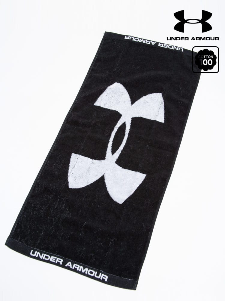 大きいサイズ メンズ UNDER ARMOUR (アンダーアーマー) 吸水 綿100％ BIGロゴ タオル TOWEL M 2.0