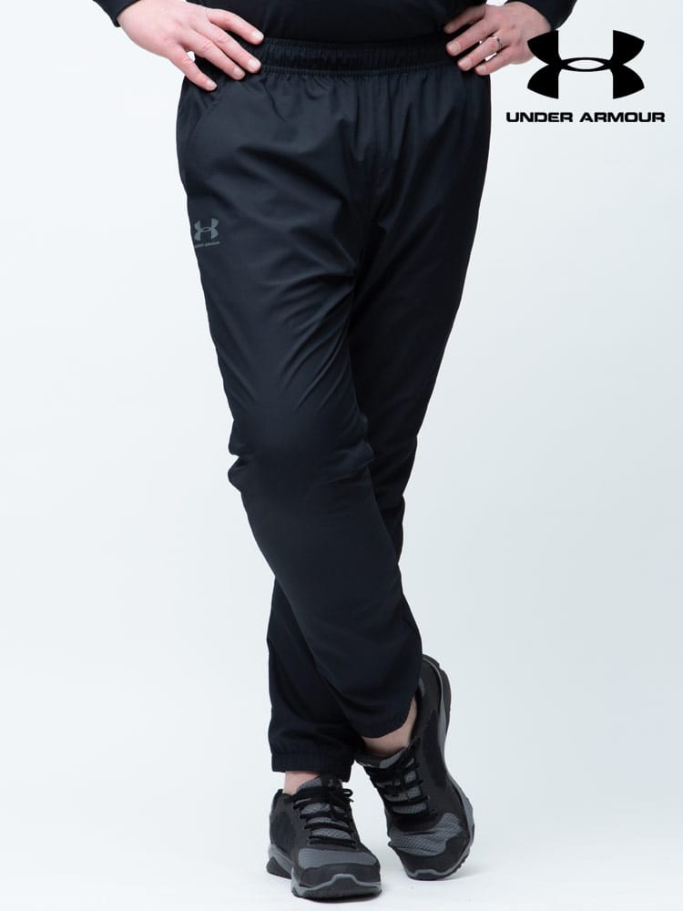 大きいサイズ メンズ UNDER ARMOUR (アンダーアーマー) LOOSE ワンポイント 裏メッシュ ロングパンツ SPORTSTYLE WIND PANT