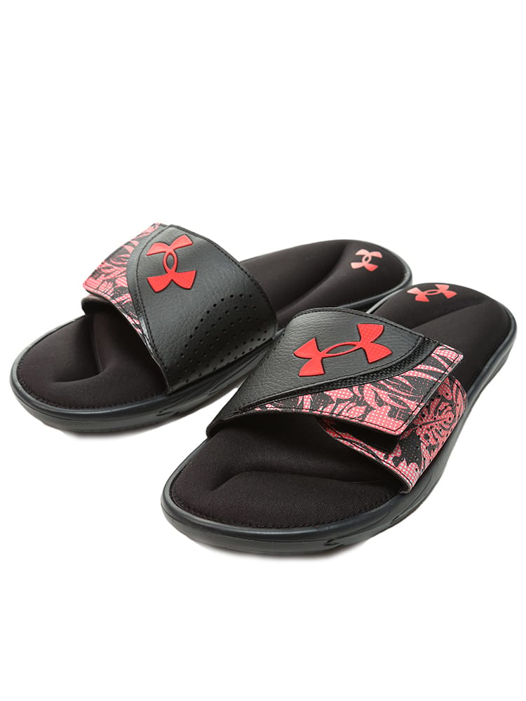 大きいサイズ メンズ UNDER ARMOUR (アンダーアーマー) 日本規格 プリント スライドサンダル M Ignite VI Graphic Strap