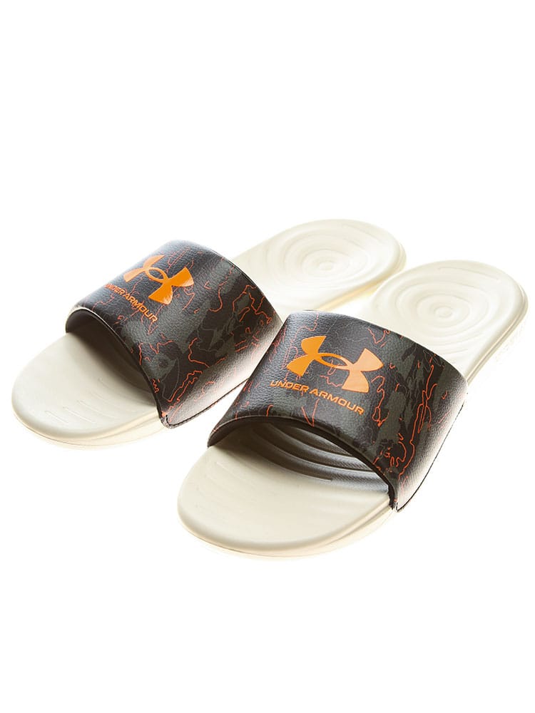 大きいサイズ メンズ UNDER ARMOUR (アンダーアーマー) 日本規格 プリント スライドサンダル Ansa Graphic
