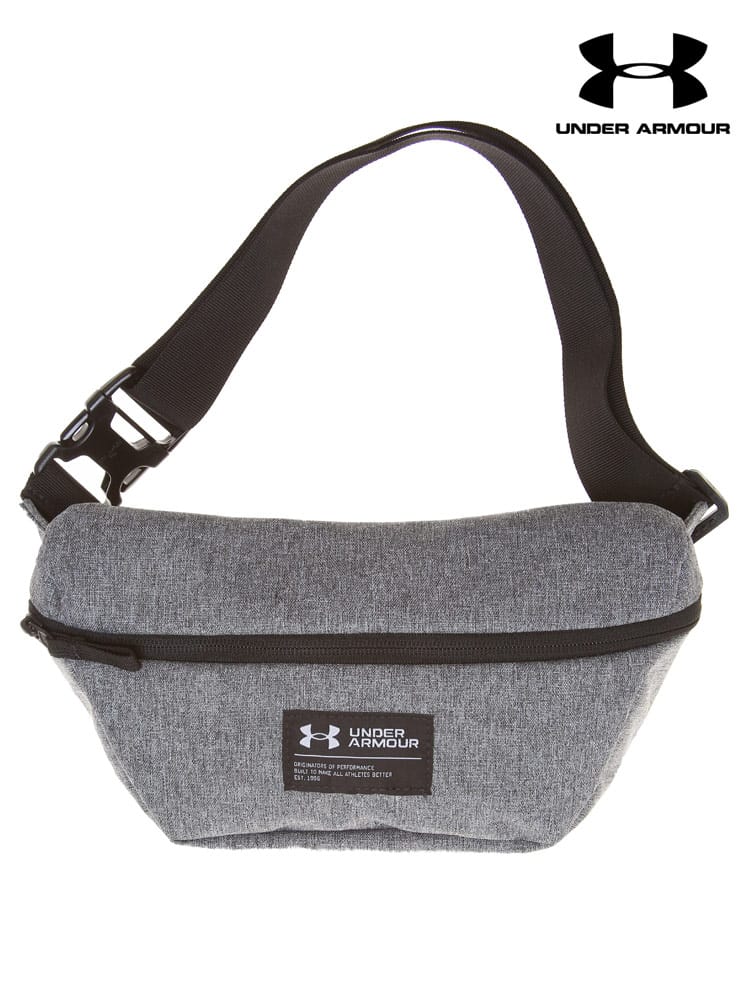 大きいサイズ メンズ UNDER ARMOUR (アンダーアーマー) ロゴ ジップ ウエストバッグ 3L