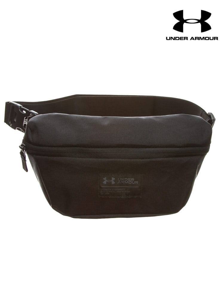 大きいサイズ メンズ UNDER ARMOUR (アンダーアーマー) ロゴ ジップ ウエストバッグ 3L