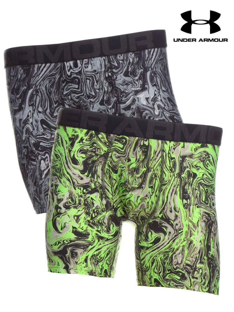 大きいサイズ メンズ UNDER ARMOUR (アンダーアーマー) UAテック 6インチ ノベルティ ボクサーパンツ 2枚セット