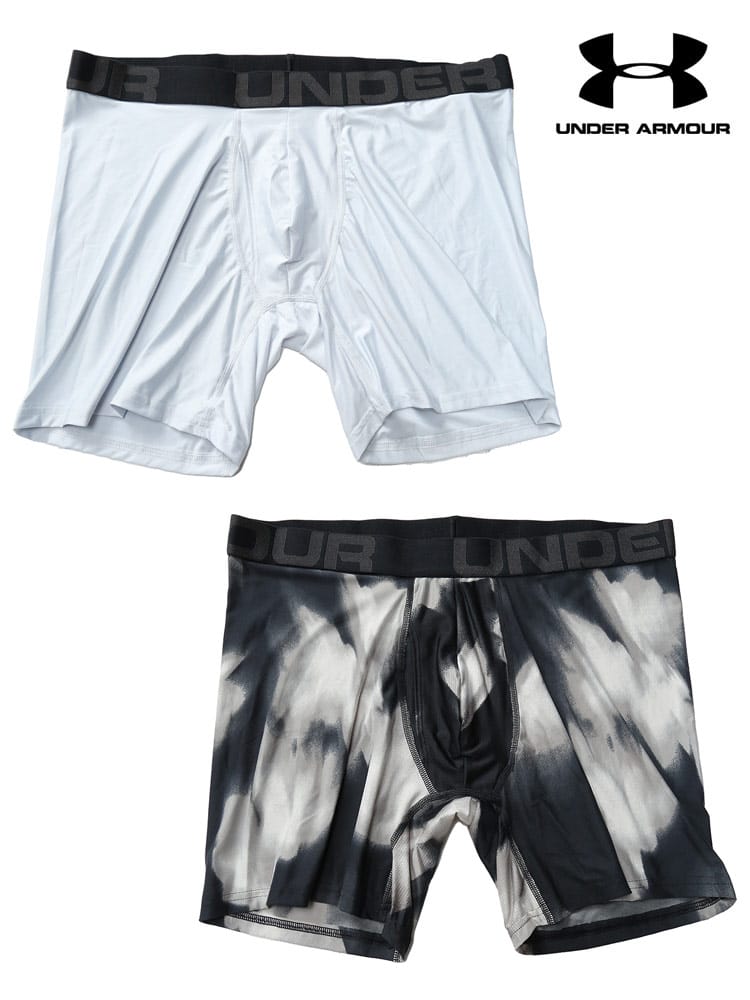 大きいサイズ メンズ UNDER ARMOUR (アンダーアーマー) UAテック 6インチ ノベルティ ボクサーパンツ 2枚セット