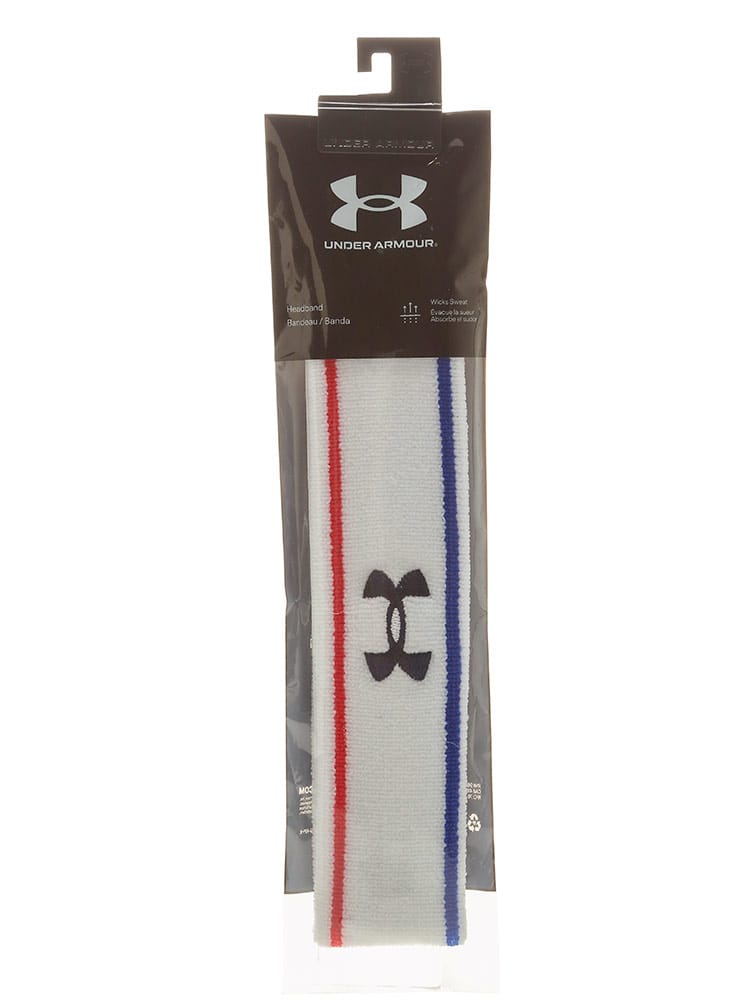 大きいサイズ メンズ UNDER ARMOUR (アンダーアーマー) ストライプ パフォーマンス テリー ヘッドバンド