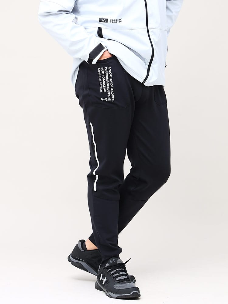 大きいサイズ メンズ UNDER ARMOUR (アンダーアーマー) 日本規格 FITTED ストレッチ パンツ ARMOUR KNIT STRENGTH JOGGER