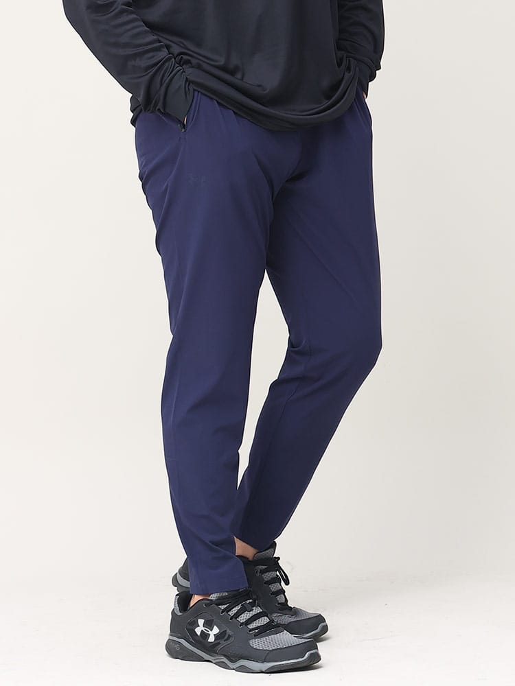 大きいサイズ メンズ UNDER ARMOUR (アンダーアーマー) 日本規格 FITTED STORM ワンポイント パンツ PERFORMANCE WOVEN PANTS
