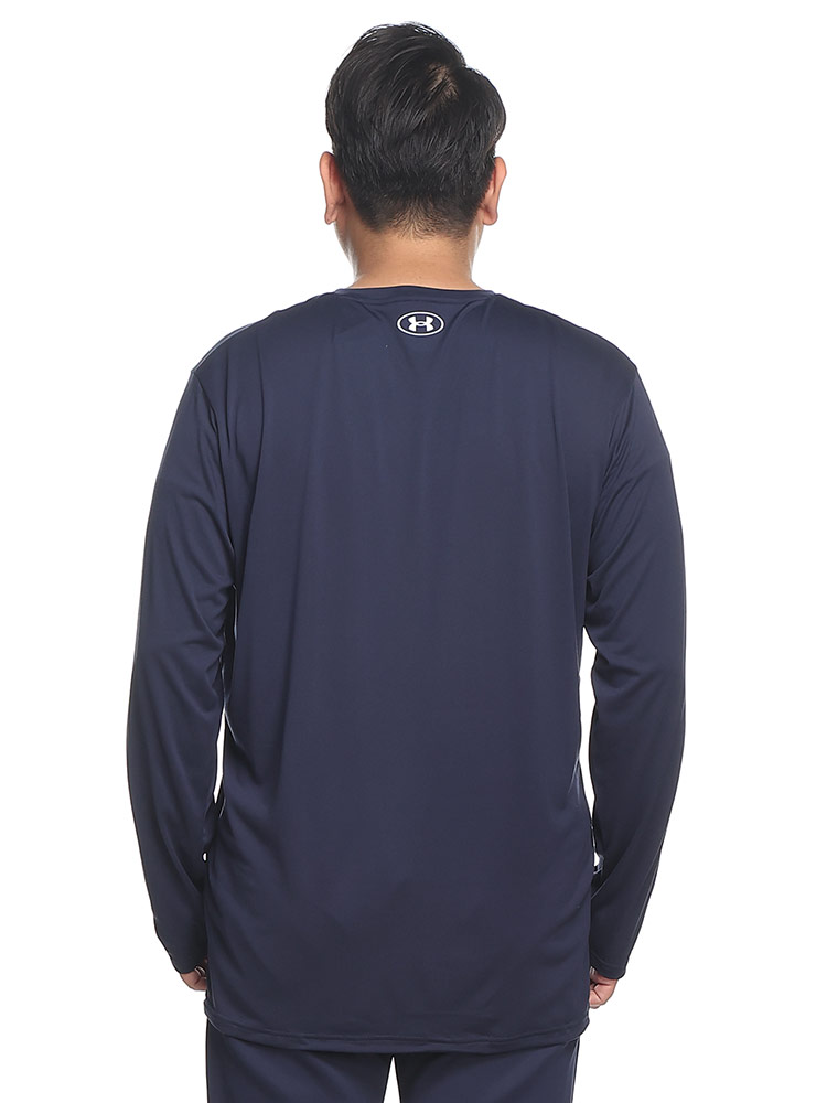 Loose BIGロゴ クルーネック 長袖 Tシャツ TECH XL Logo LS (UNDER ARMOUR) アンダーアーマー 日本規格 メンズ 大きいサイズ トップス Tシャツ/カットソー 新品