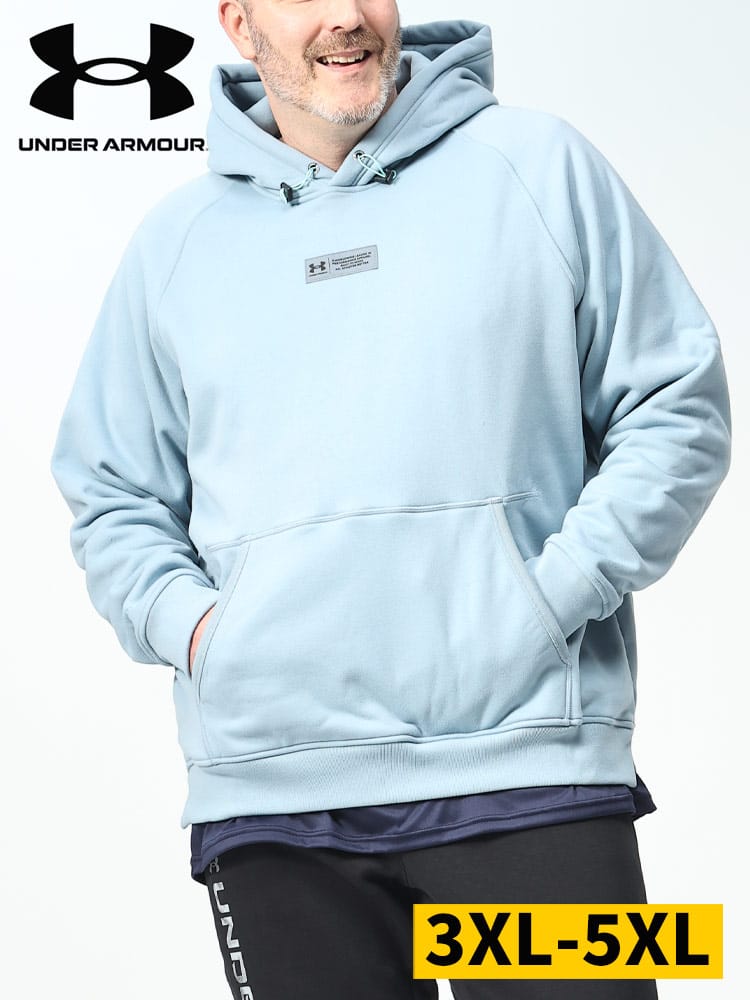 LOOSE STORM 裏フリース プルオーバー パーカー DNA FLEECE PO HOODIE (UNDER ARMOUR) アンダーアーマー 日本規格 大きいサイズ メンズ 