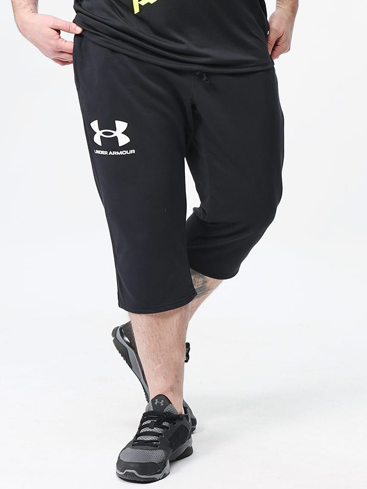 LOOSE ライバルテリー 3/4 トレーニング パンツ Rival Terry 3/4 Pant (UNDER ARMOUR) アンダーアーマー 大きいサイズ メンズ 