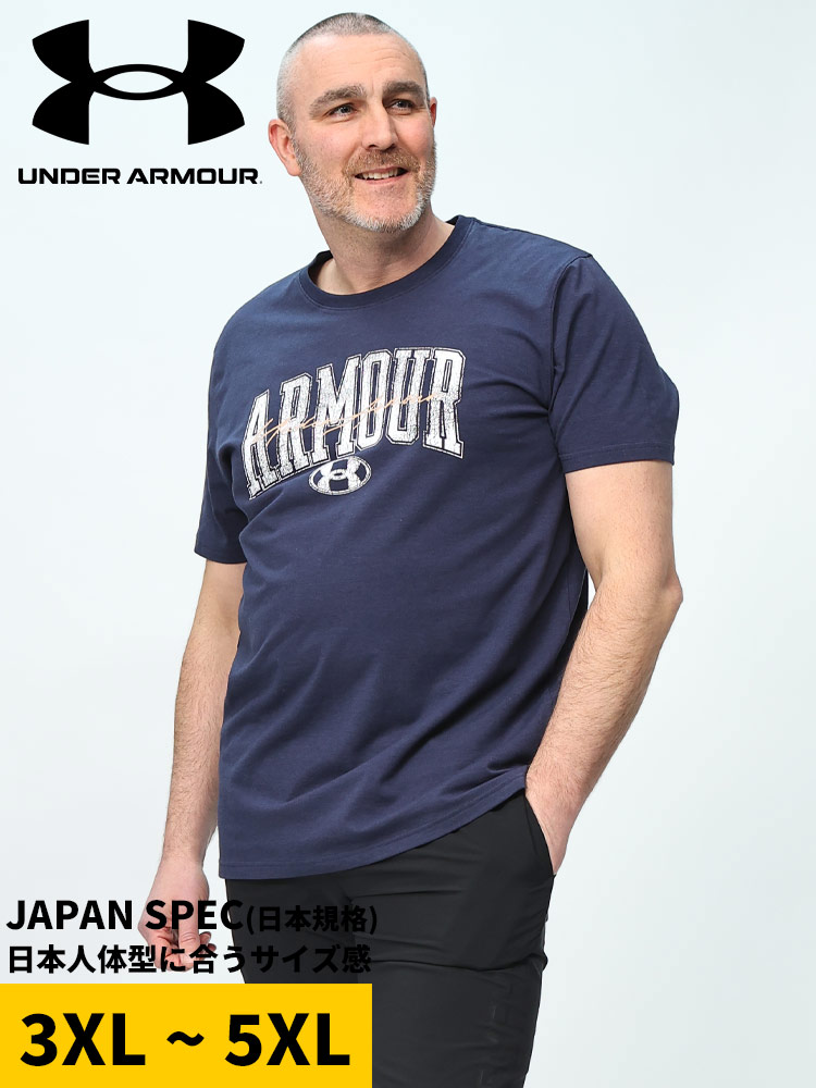 半袖 Tシャツ 日本規格 LOOSE パフォーマンスコットン ノベルティ クルーネック トップス シャツ スポーツ トレーニング 大きいサイズ メンズ