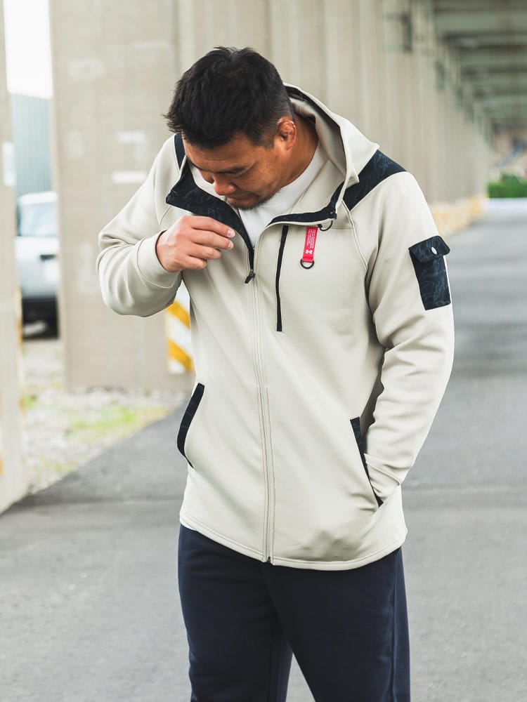 フルジップ パーカー FITTED ARMOUR KNIT HYBRID FZ アウター 