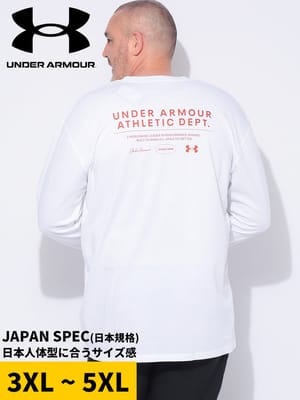 【WEB先行値下げ】長袖 Tシャツ LOOSE ロゴ刺繍 クルーネック HW LOGO GRAPHIC LS 1トップス ロンT スポーツ プリント 大きいサイズ メンズ