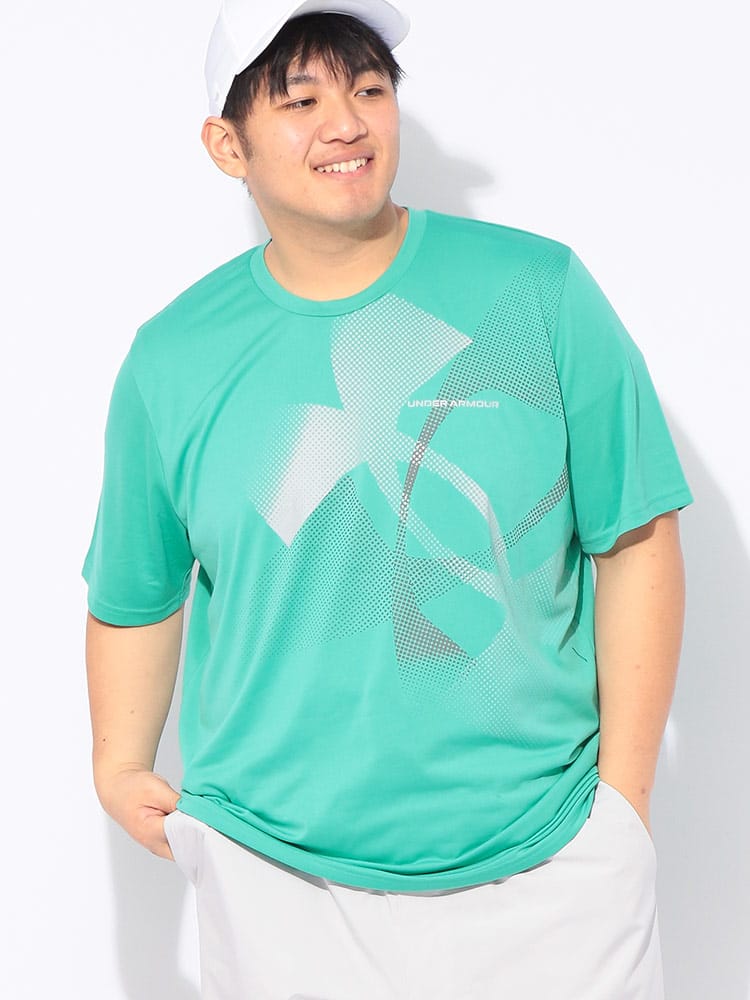 Tシャツ 半袖 TECH XL LOGO SS メンズ 大きいサイズ ドライ ストレッチ クルーネック カットソー スポーツ アスリート トレーニング