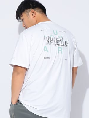 Tシャツ 半袖 メンズ 大きいサイズ LOOSE ワンポイントロゴ クルーネック カットソー トップス ストレッチ スポーツ 春 夏