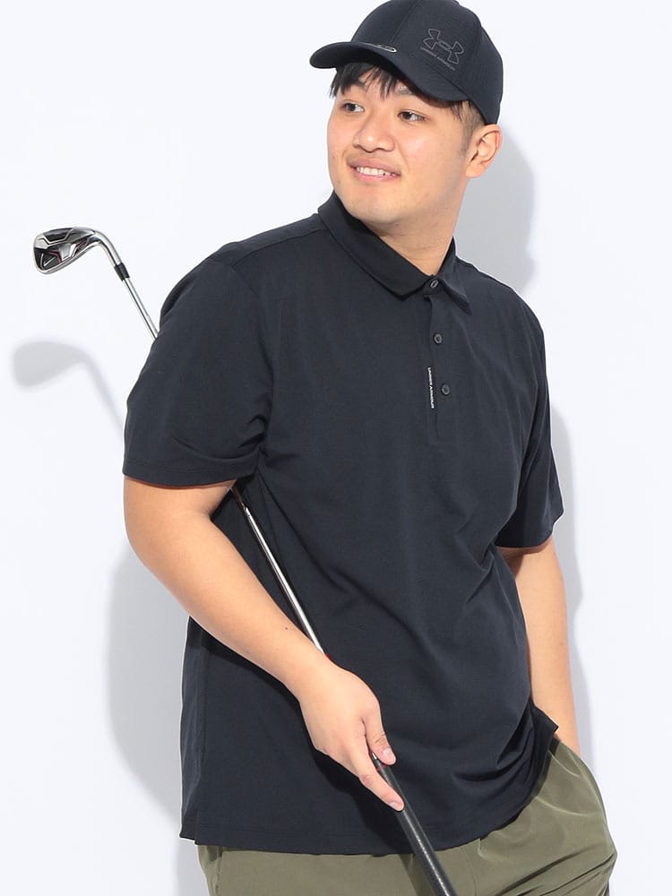 ポロシャツ 半袖 メンズ 大きいサイズ GOLF LOOSE UPF50 シャツ トップス スポーツ ゴルフ トレーニング 春 夏