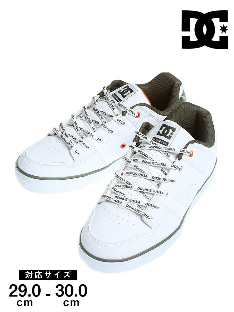 大きいサイズ メンズ DCSHOECOUSA (ディーシーシューズ) ロゴ プリント ローカットスニーカー PURE SE SN