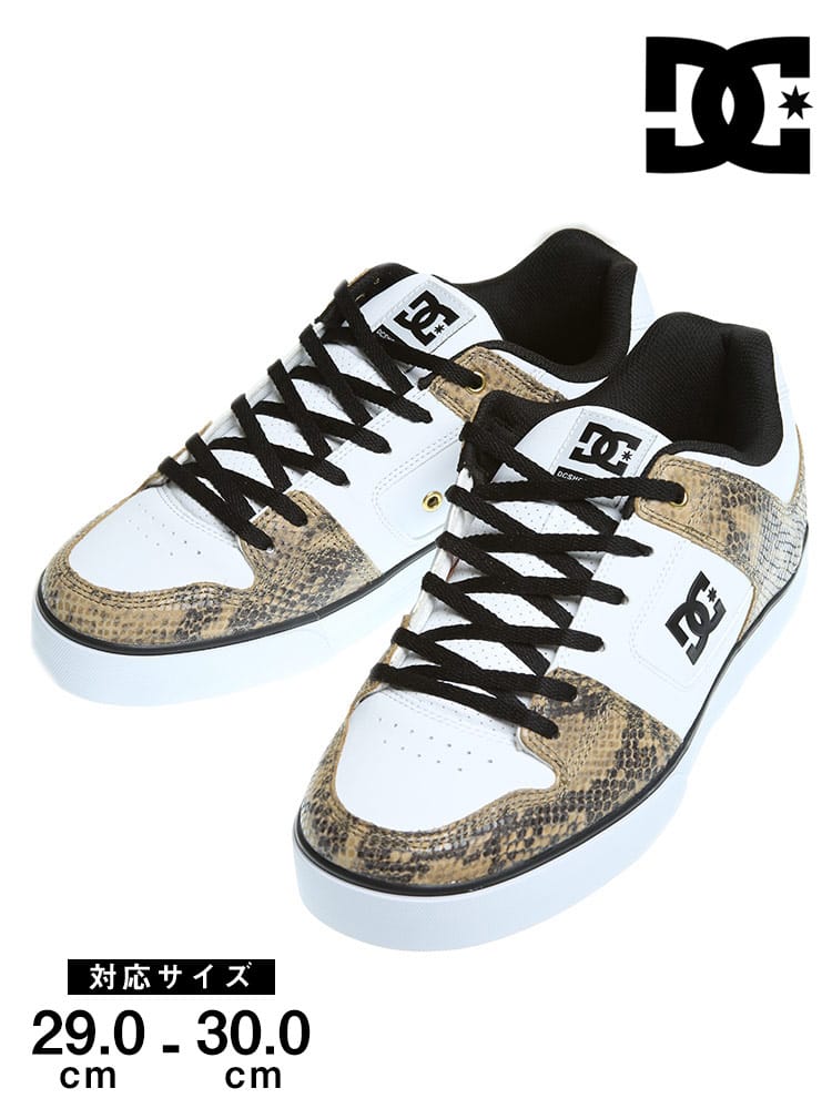 大きいサイズ メンズ DCSHOECOUSA (ディーシーシューズ) ロゴ プリント ローカットスニーカー PURE SE SN